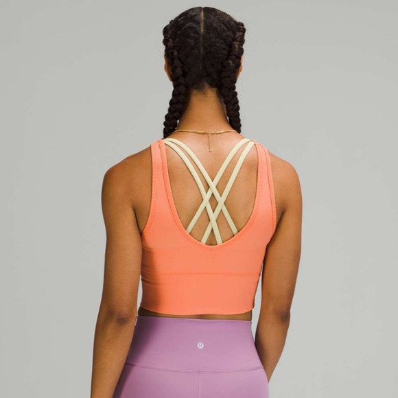 LULULEMON orange power pivot tank ribbed - Picture 3 of 8